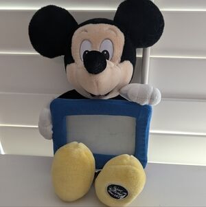 Disney Mickey Mouse Plush Holding Photo Frame
